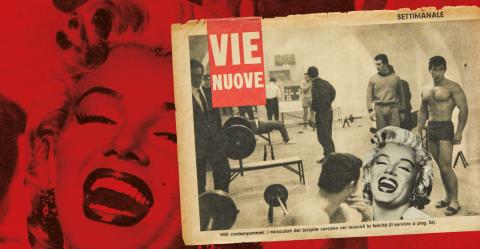 Lamberto Pignotti - Vie nuove, 1965/66 - Collage su cartoncino - cm 25x40 - Galleria d’Arte Moderna, Roma - GAM, inv. 5430